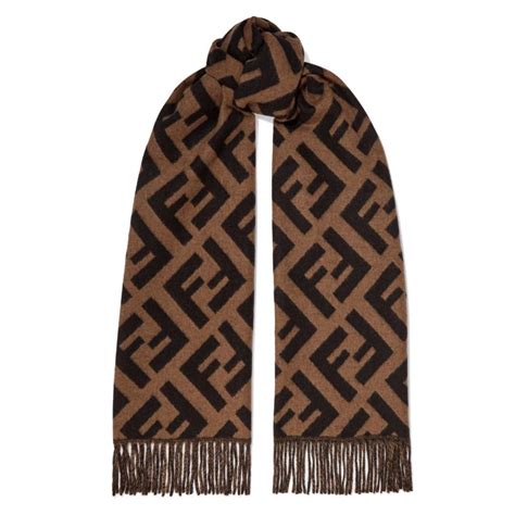 fendi logo wrap|real real Fendi scarf.